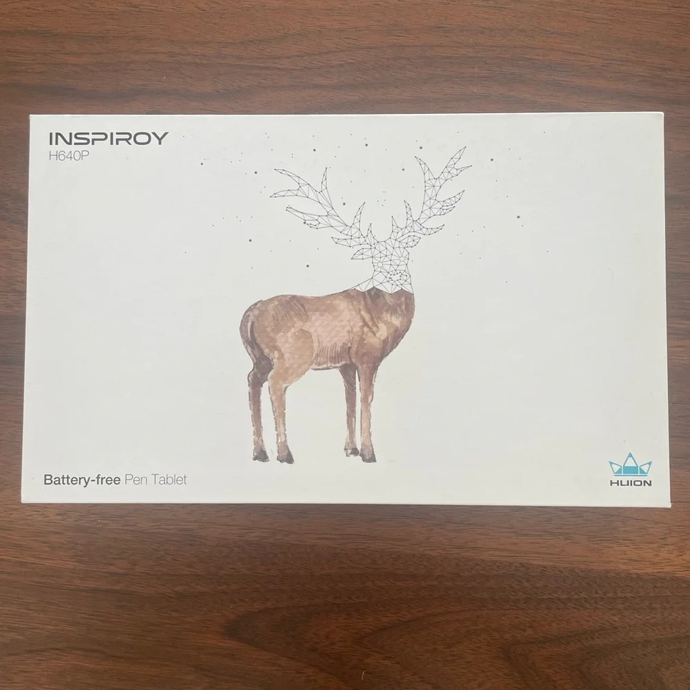 Huion Inspiroy H640p graphic drawing tablet with battery free stylus